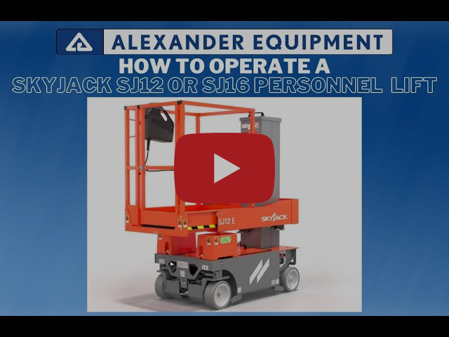 How to Operate a Skyjack SJ12 or SJ16